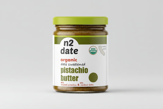organic pistachio butter sweetened with dates